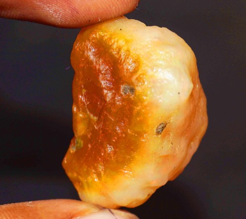 Certified 71.65 Ct Natural Ethiopian Black Opal Welo Fire Rough Loose Gemstone - Picture 8 of 8
