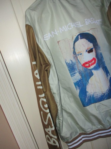 Brand New Jean Michel Basquiat Members-Only Mona Lisa Varsity Bomber Jacket- NWT - Bild 5 von 8