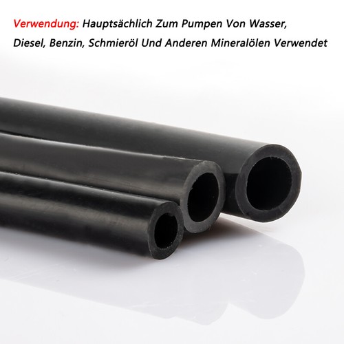 Schwarz Nitril Gummischlauch 2-25mm Kraftstoffschlauch Ölschlauch Benzinschlauch - Picture 4 of 11