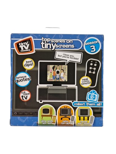 Bobs Burgers Tiny TV Classics Real Working TV & Remote Season 3- New In Package! - Picture 2 of 8