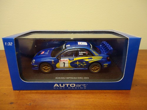 AutoArt SLOT Car 1:32 SUBARU Impreza WRC 2003 Lights New MONTE CARLO 13006 #7 - Picture 5 of 5