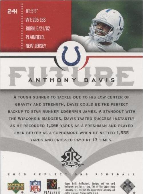 2005 Upper Deck Reflections Anthony Davis #241