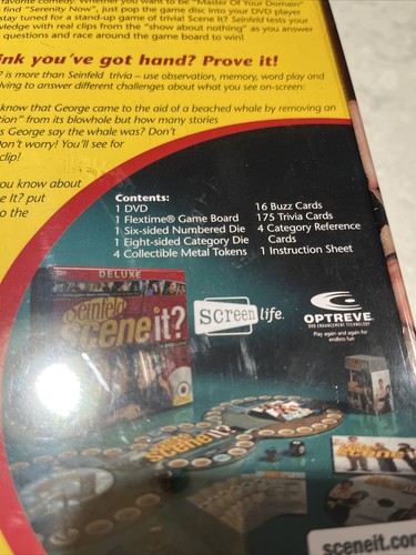 NEW Seinfeld Scene it? DELUXE Edition DVD Game Collectible Tin Box Sealed - Picture 5 of 5