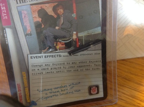 X-Files CCG The Smoking Man Strikes GenCon Promo Card - Picture 2 of 3