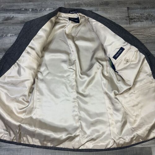 Vintage Nautica 100% Wool Catamaran Suit Coat Jacket Men’s Size 40 Regular - Picture 4 of 8