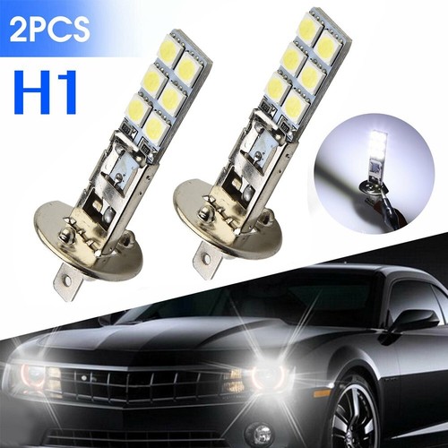 Kit 2 ampoules de phares LED H1 super blanc 55 W antibrouillard lampe DRL 6000K - Picture 2 of 12