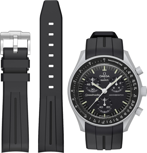 -Cinturino per Orologio Omega X Swatch Moonswatch/Rolex Watch/Seiko, Cinturino D - Foto 12 di 12