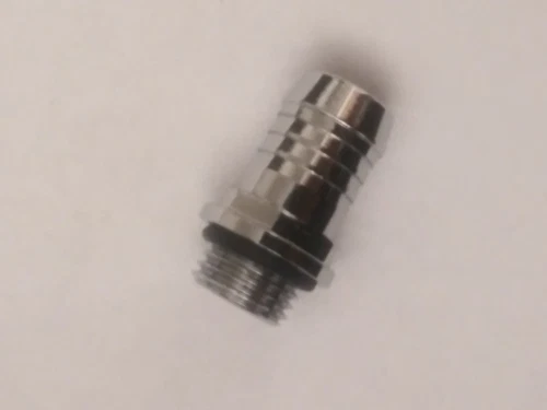 Alphacool 13mm (1/2") barbed fitting G1/4 with O-Ring "FatBoy" - Chrome