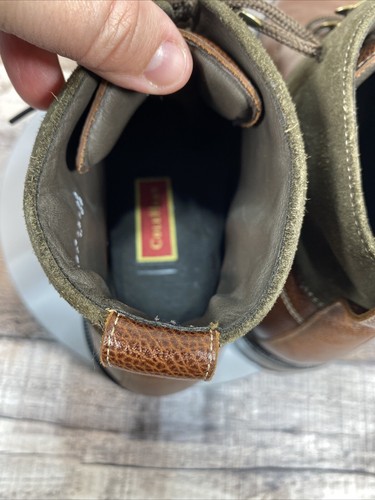 Cole Haan Mens Brown/Green Leather Boots Sze 13M - Picture 12 of 17