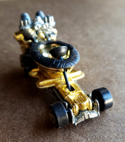 VTG. 2003 Hot Wheels HOT SEAT Gold Chrome Mainline ZAMAC BASE 1:64 LOOSE Diecast - Picture 4 of 12