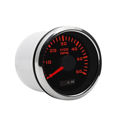 52mm Tachometer Gauge LCD Digital Hour Meter For Car Boat 0-6000RPM - Picture 9 of 13
