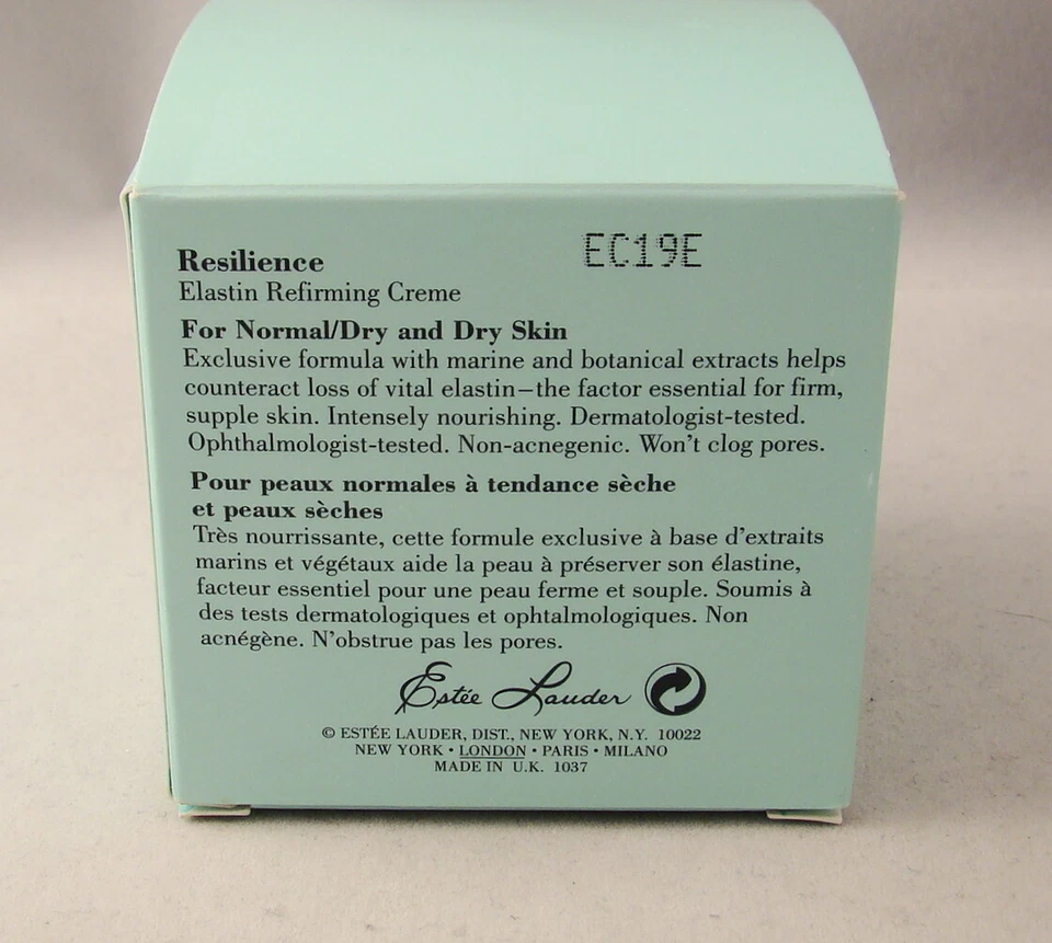 Estee Lauder RESILIENCE Creme Refirmador de Elastina Normal/Seco 1,7 oz NOVO NA CAIXA  - Imagem 3 de 4