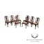hickory chair mahogany set 8 queen anne dining chairs