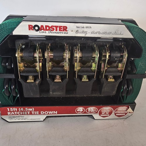 Roadster Ractchet Spanngurte 4er Pack Lasten bis 300kg - Bild 1 von 10