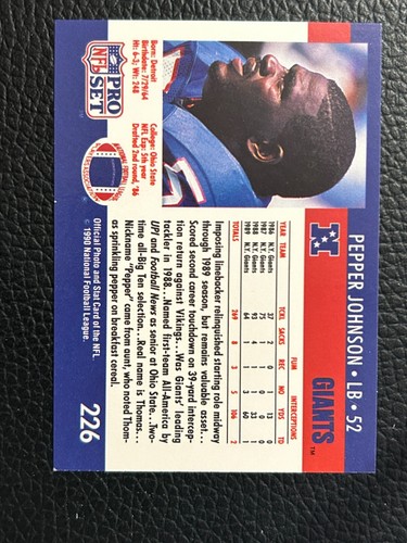 1990 Pro Set Football - - Pick A Card -#176 - #350 +LL +RC +HOF - Picture 134 of 426