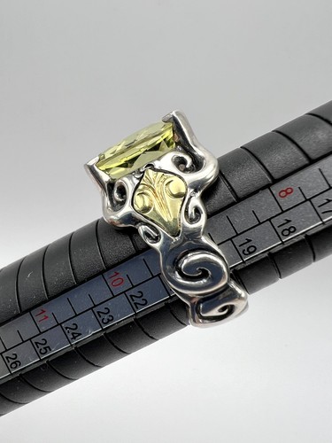 Designer Ann King Ring 18 Karat Gold & Sterlingsilber Citrin Größe 9 - Bild 15 von 16