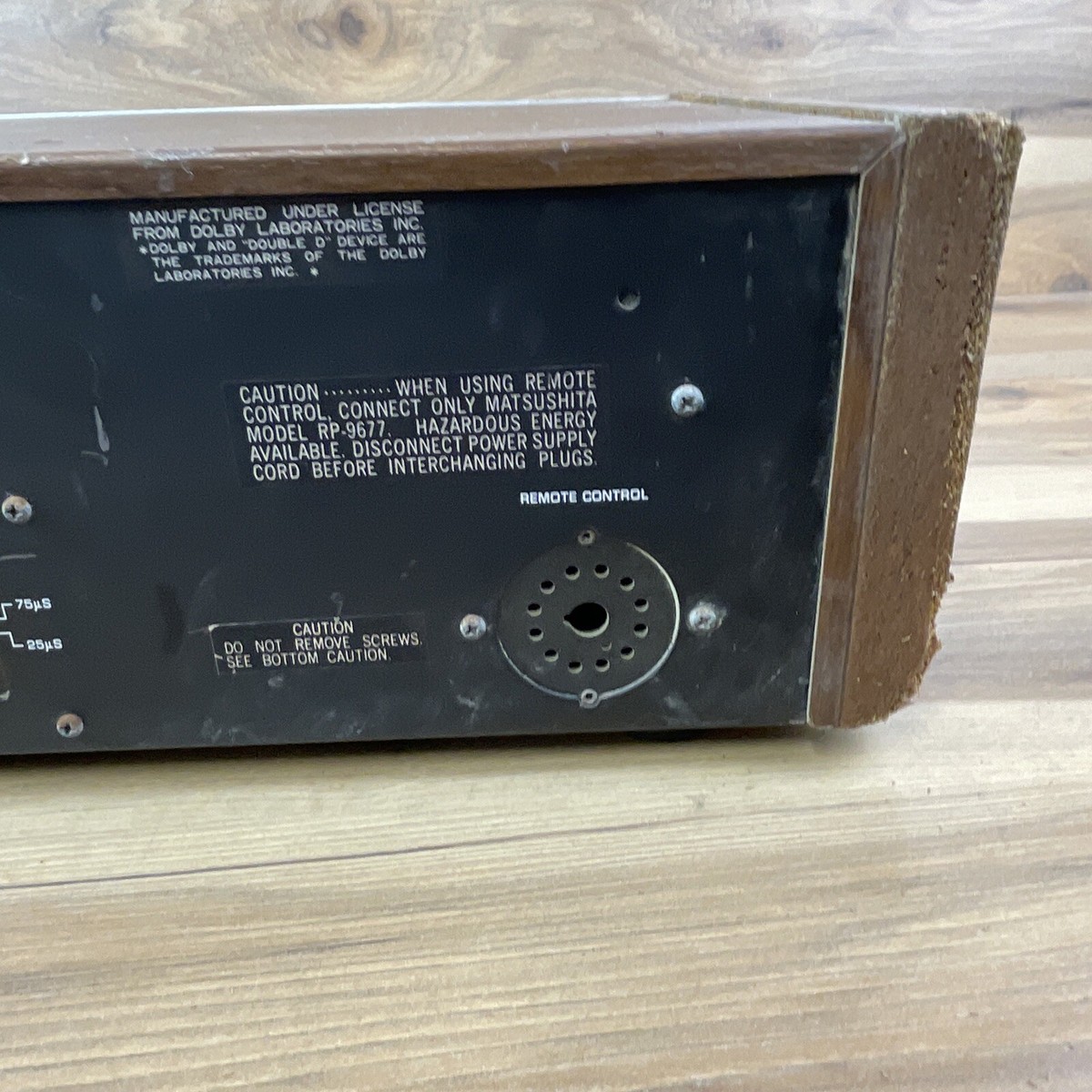 Panasonic ジャンク品 Technics / Panasonic 677 Stereo Cassette Deck 677-For Parts