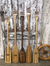 Vintage Wood Feather Brand Canoe Paddle 41-47" Nautical YOUR CHOICE Lake Boat 8