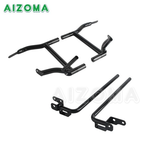 Saddlebag Bracket Guard Crash Bar Kit For Harley Touring Street Road Glide 2014+ - Picture 5 of 10
