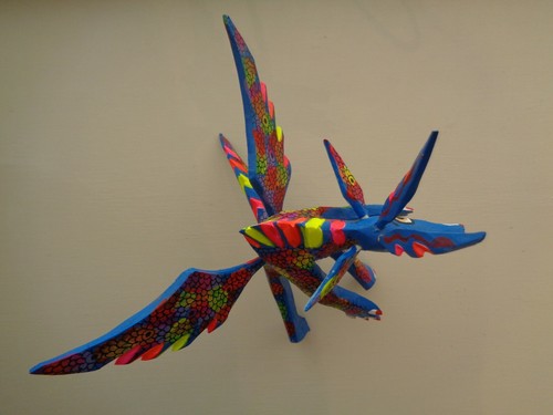 Alebrijes Oaxaca Holzschnitzerei Volkskunst Tiere groß - Bild 58 von 71