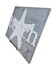 Beach Starfish Wood Sign Pallet Board Rustic Coastal Decor Ready to Hang 15.75"
