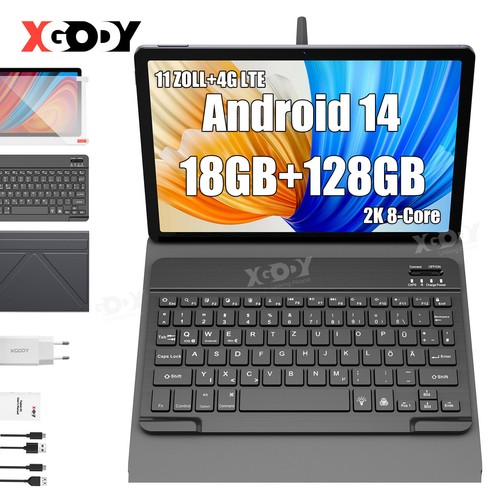 Android 14 Tablet 11 Zoll 18GB RAM 256GB PC 4G LTE WLAN FHD+IPS 18W Octa-Core AC - Bild 25 von 25