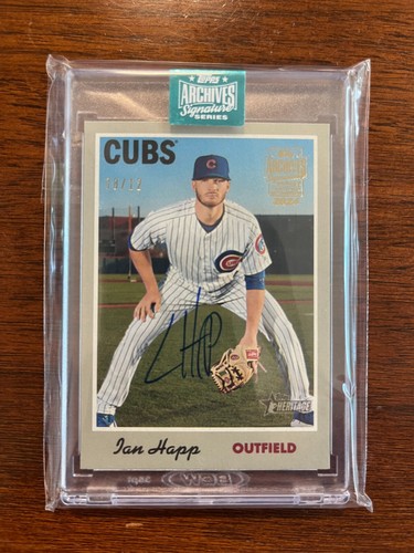 2024 Topps Archives Signature Series #80 Ian Happ 08/12 On-Card AUTO Heritage