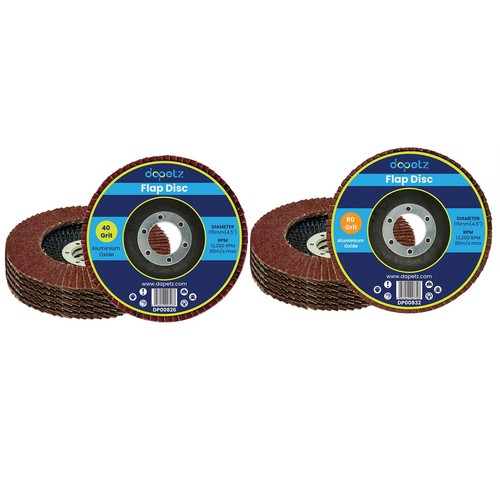 10x Flap Discs 115mm Sanding 40 80 Grit Grinding Wheels Discs 4.5" Uk - 第 1/11 張圖片