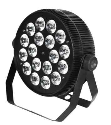 Aluminum 18pcs rgbwa+uv 6in1 led slim flat par light