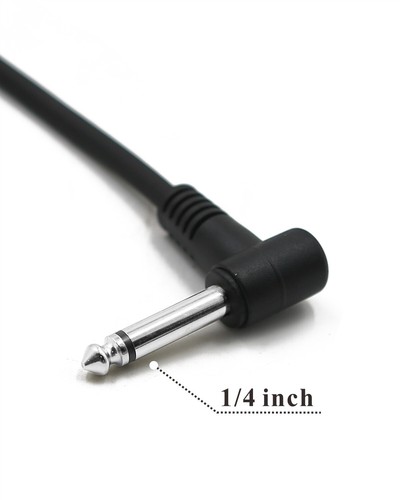 CMI 6 packs 6 inch Right Angle 1/4 Guitar Effect Pedal Board Jumper Cable Cords - Picture 2 of 7