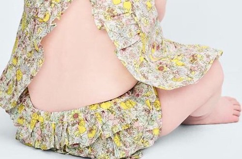 Baby GAP Girls Lemon Floral Ruffle Bloomers Diaper Cover 6 12 months NWT $20 - Picture 3 of 3