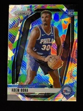 2024-25 Panini Prizm Adem Bona RC Ice Prizm #267 Philadelphia 76ers Rookie