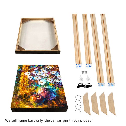 Art Canvas Stretcher Bar DIY Picture Natural Solid Wood Frame Stretching Strip - Picture 8 of 84