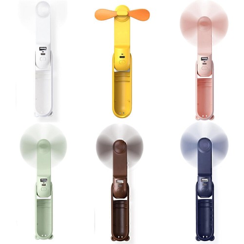 Small Portable Handheld Personal MINI Fan Rechargeable for Office Outdoor Travel - Picture 2 of 19