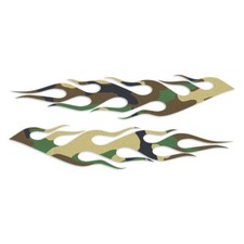 Pair Flames Fire - Decal Sticker - Multiple Patterns Sizes - Ebn7271