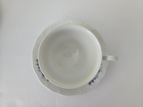 Vintage Delft Porcelain RARE Footed Cup and Saucer hand painted Dutch Windmill - Picture 18 of 19