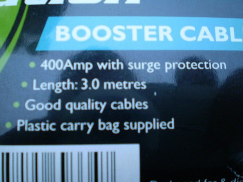 REVOLUTION 74-71400BLR JUMPER START LEADS SET 400 AMP SURGE PROTECTED 3M LONG - Picture 3 of 5