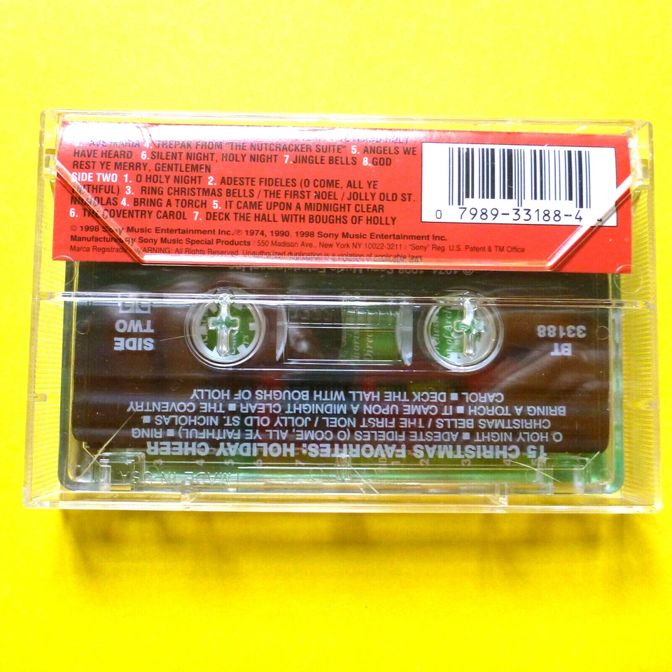 HOLIDAY CHEER 15 Christmas Favorites CASSETTE Tape RARE HTF - Image 2 of 3