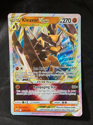 Pokemon Card Kleavor Vstar SWSH249 Black Star Promo JUMBO Astral