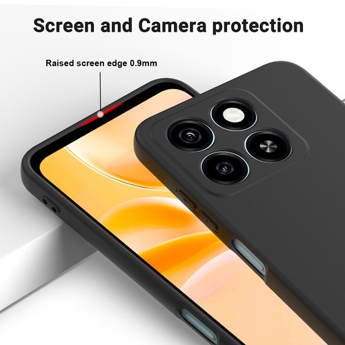 Para ZTE Blade A35, Lujo Suave Silicona Líquida Piel Tacto Sensación Estuche Cubierta + Correa - Imagen 29 de 33