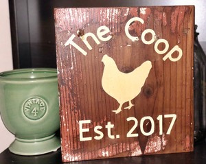 Details About The Coop Reclaimed Wood Rustic Chicken Coop Sign Home Decor Natural Wood