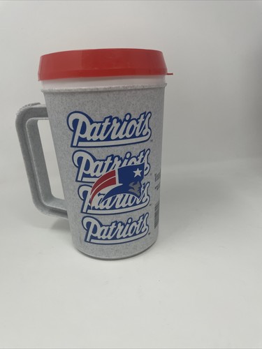 New Old Stock NFL New England Patriots 22oz Super Thermo Mug Travel Mug Cup - Picture 3 of 7