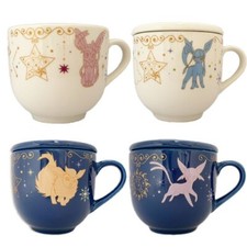 Taza con tapa Eeveelutions Pokemon Platino Zakka Pokémon Eevee exclusiva de Japón