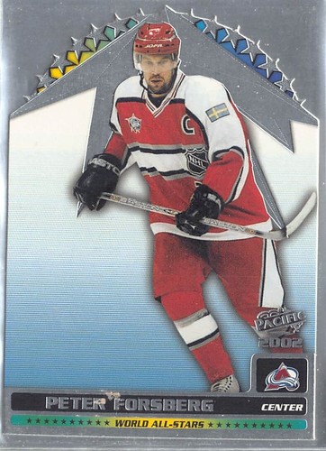 2001-02 Pacific All-Stars #W2 Peter Forsberg - Picture 1 of 2