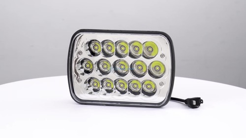 Par de faros LED de 7x6" para Pontiac Phoenix 1977-1984 lámpara reflectora de haz alto-bajo - Vídeo 1 de 1