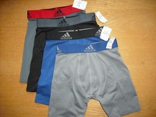 Boys NWT ADIDAS Boxer Briefs 4prs SET Blue Black Microfiber Sz:YSM (38-58 lbs)