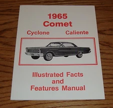 1965 Mercury Comet Cyclone Caliente Illustrated Facts & Features Manual 65