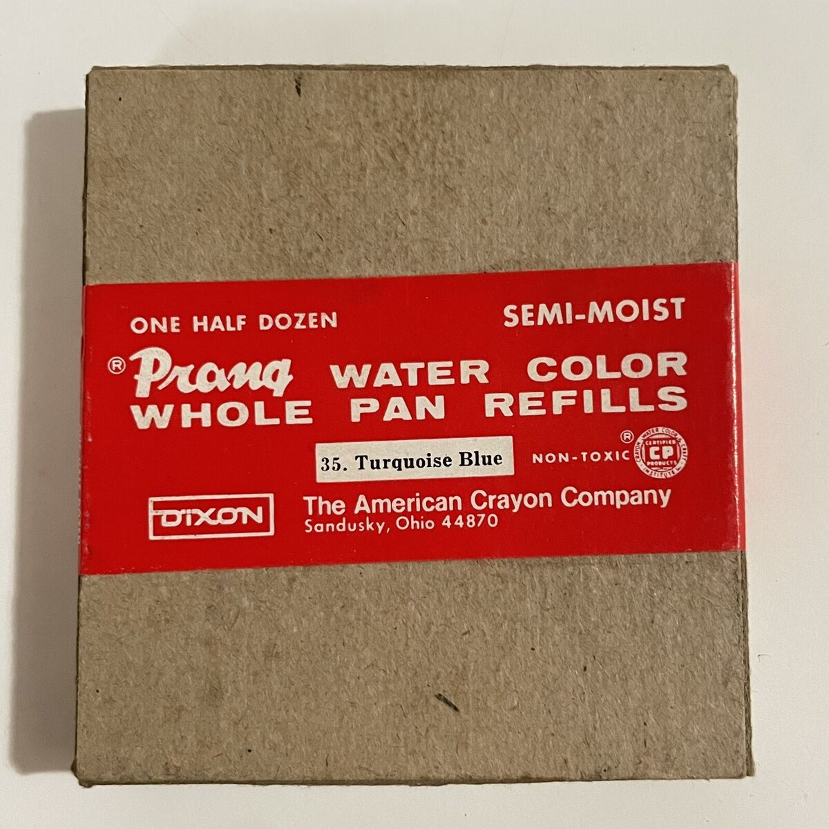 Prang Half-Pan Watercolors Refill - 1 Dozen - Brown Prang Half-Pan Watercolors Refill - 1 Dozen - Brown