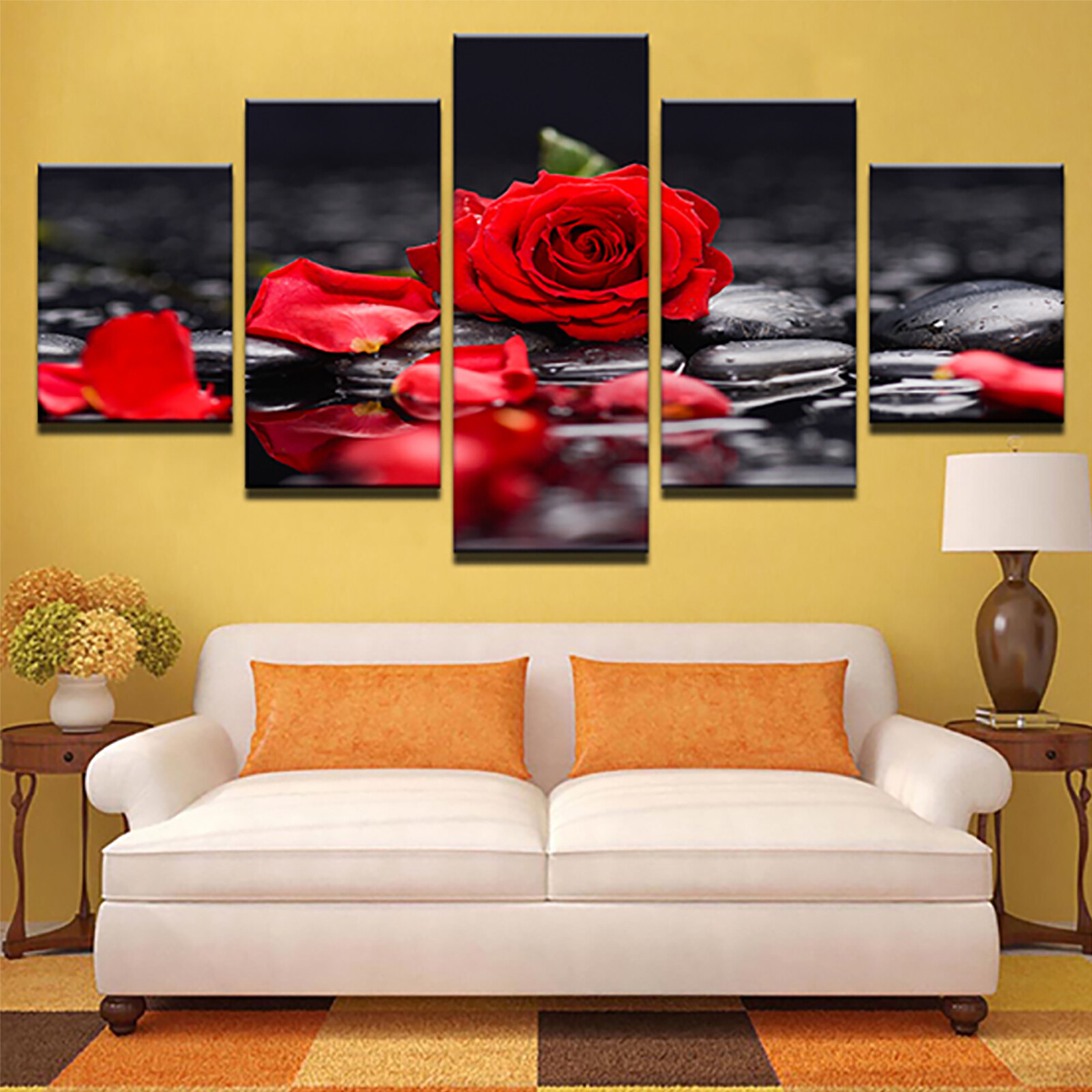 White Tail Deer In Dusk Poster Print Wall Art Canvas Painting Picture Home Decor