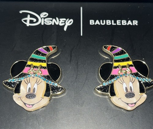 Disney Baublebar Minnie Mouse Halloween Striped Witch Hat Gift Box Colorful New - Picture 2 of 8